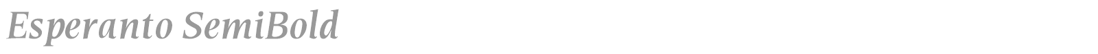 Esperanto SemiBold font preview